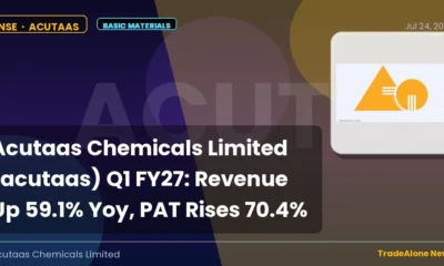 Acutaas Chemicals Limited Acutaas Q1 FY27 Results