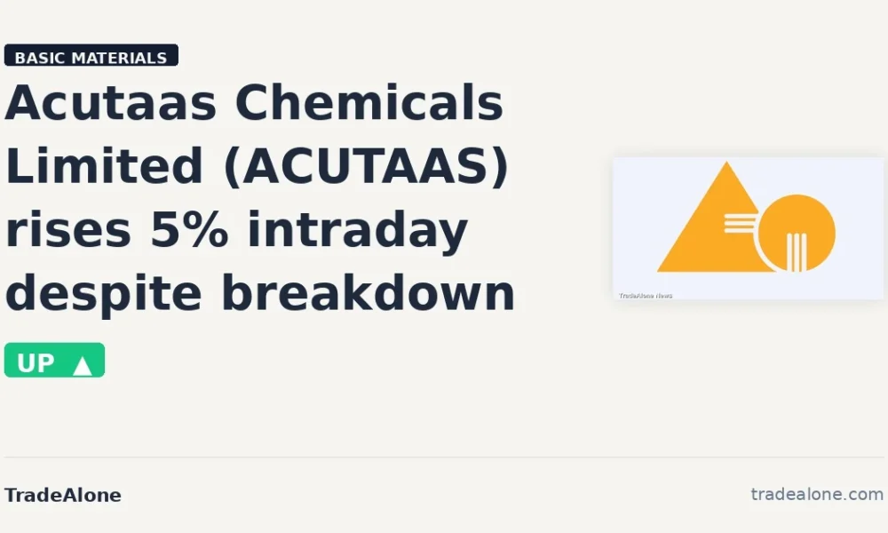 Acutaas Chemicals Limited ACUTAAS intraday gain