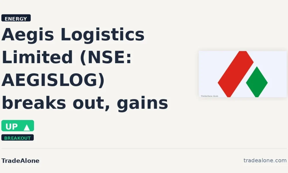 Aegis Logistics Limited AEGISLOG breaks out