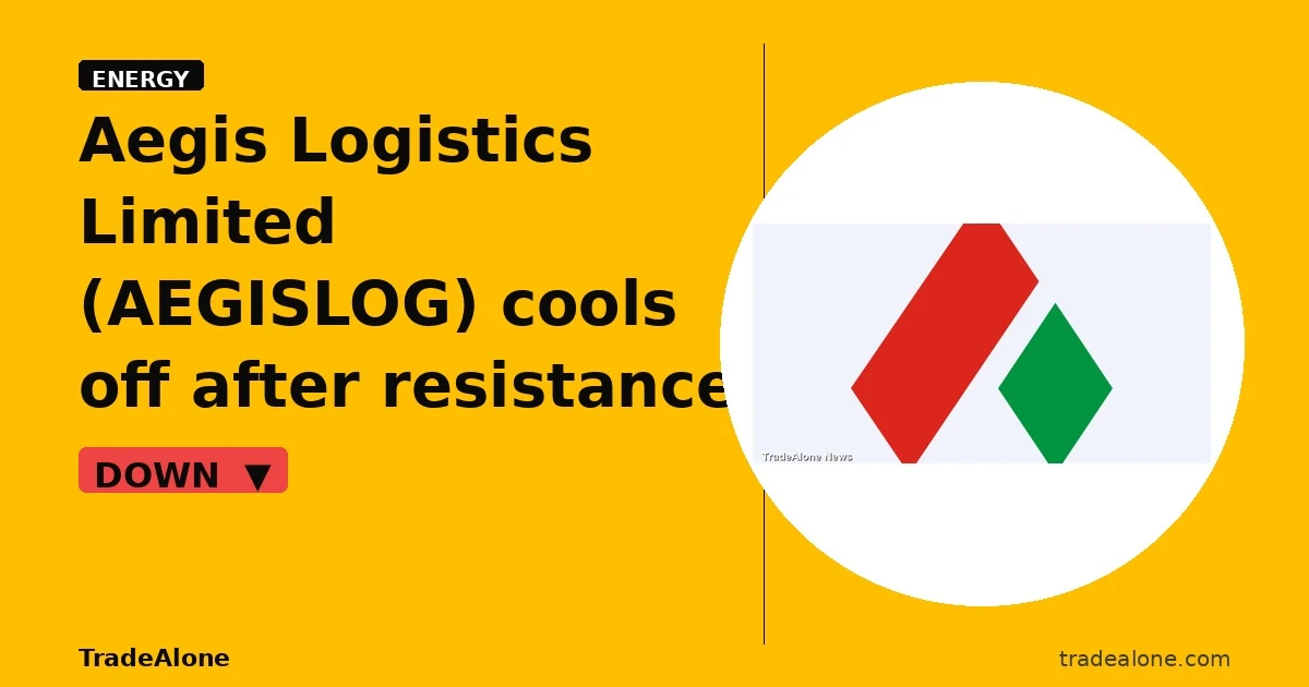 Aegis Logistics Limited AEGISLOG pulls back from breakout highs