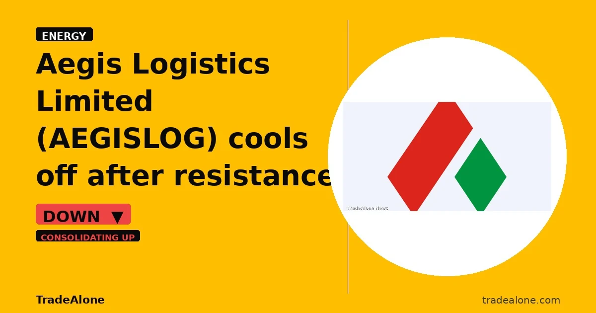 Aegis Logistics Limited AEGISLOG pulls back from breakout highs