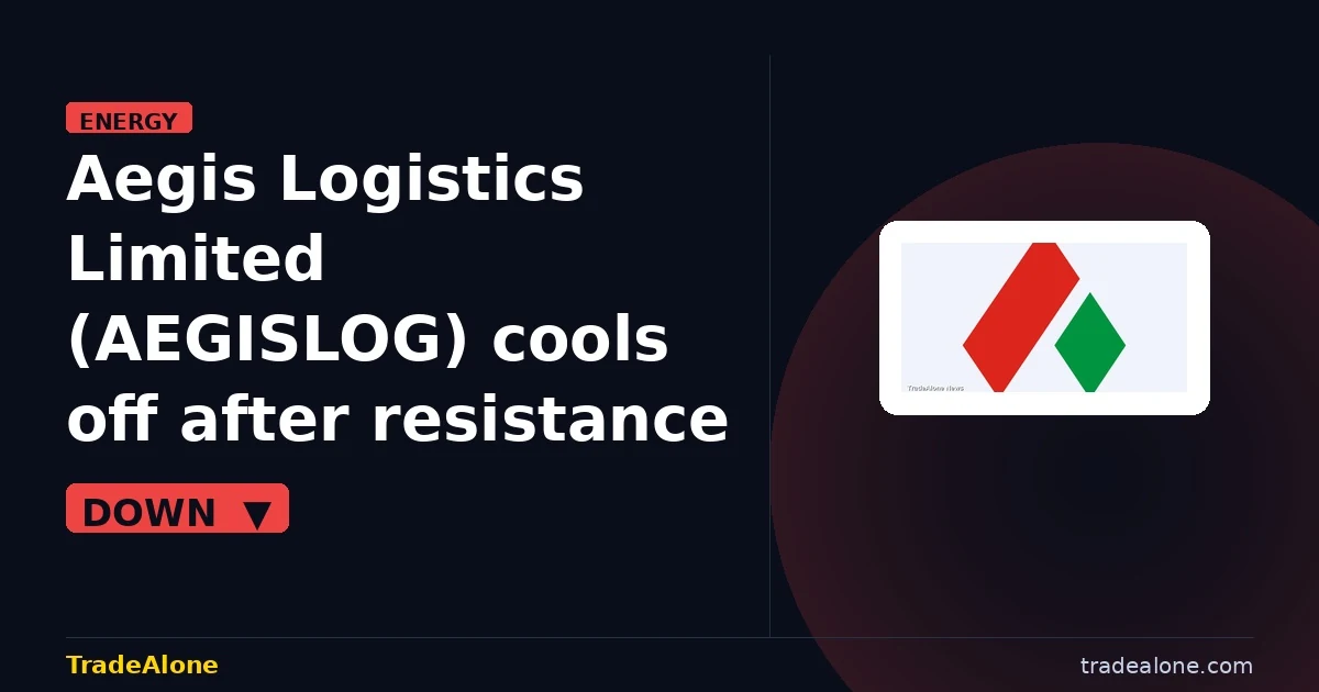 Aegis Logistics Limited AEGISLOG pulls back from breakout highs