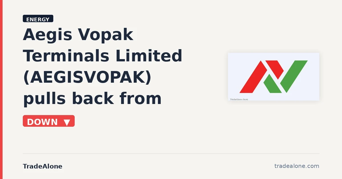 Aegis Vopak Terminals Limited AEGISVOPAK pullback after breakout