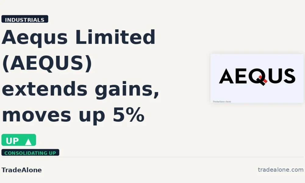 Aequs Limited AEQUS extends gains