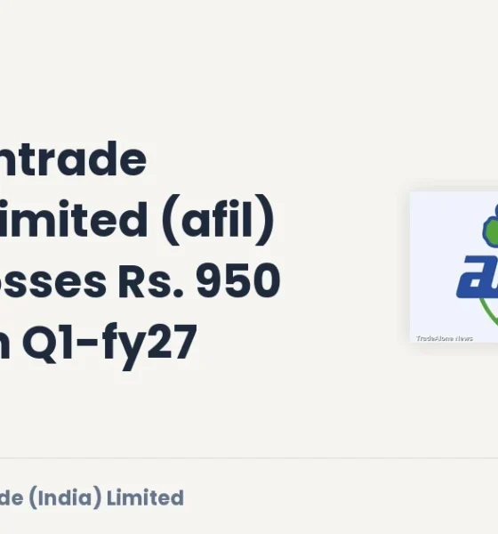 Akme Fintrade (india) Limited AUM Rs. 950 Crores Q1 FY27