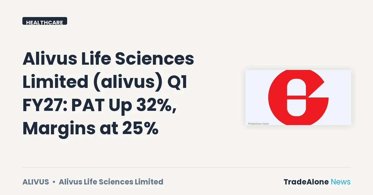 Alivus Life Sciences Limited Alivus Q1 FY27 Results