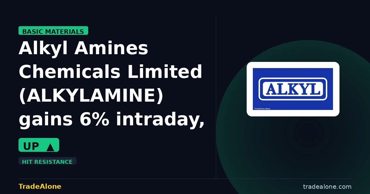 Alkyl Amines Chemicals Limited ALKYLAMINE tests resistance