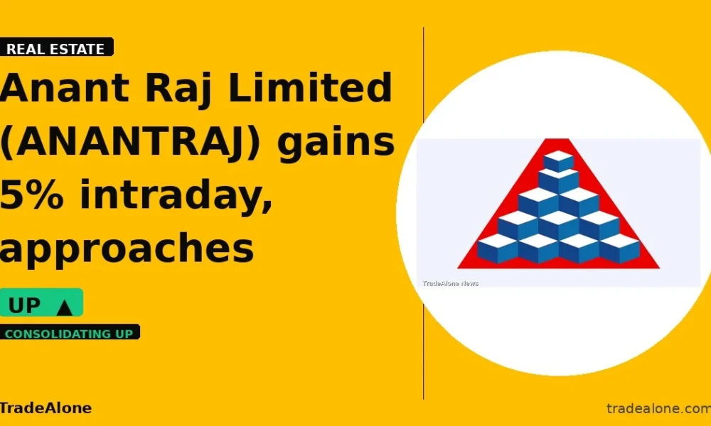 Anant Raj Limited ANANTRAJ approaches resistance
