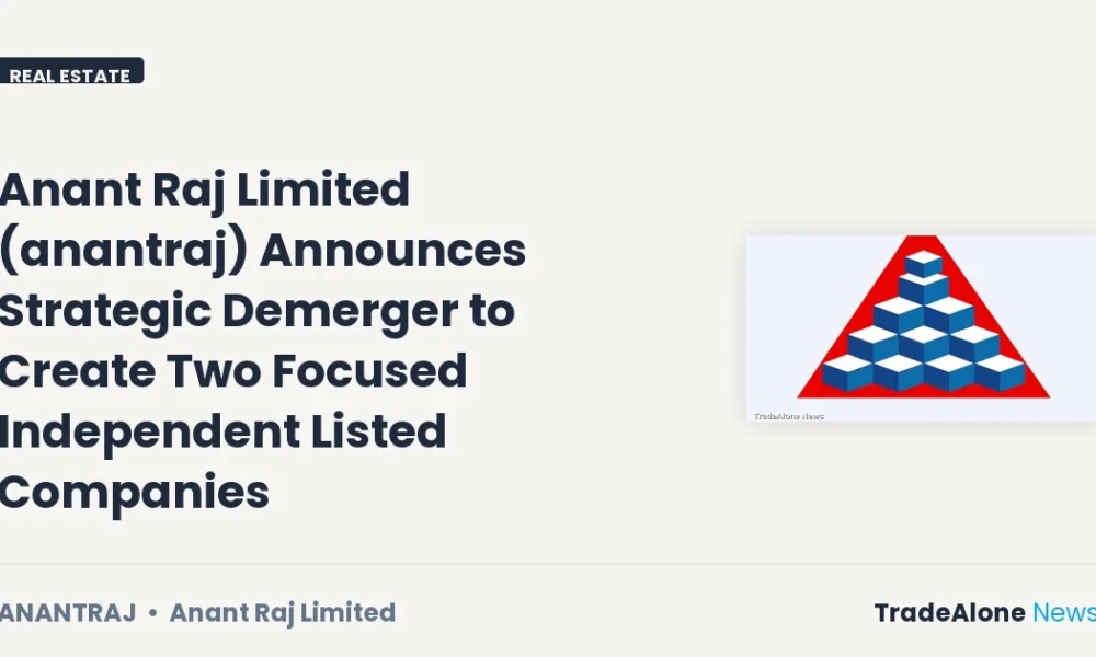 Anant Raj Limited Anantraj Strategic Demerger
