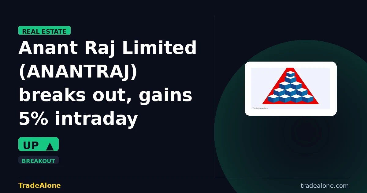 Anant Raj Limited ANANTRAJ breakout gains