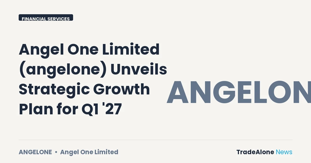 Angel One Limited Angelone Q1 2027 Results