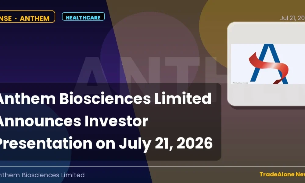 Anthem Biosciences Limited Anthem Investor Presentation July 2026
