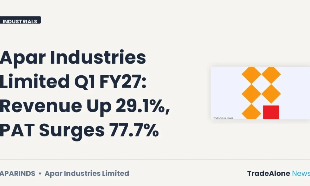 Apar Industries Limited Aparinds Q1 FY27 Results