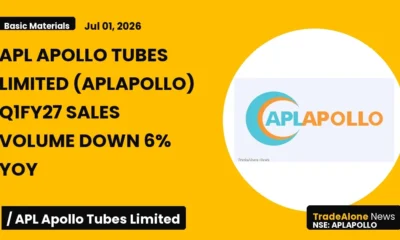 Apl Apollo Tubes Limited NSE Aplapollo Q1fy27 Sales Volume