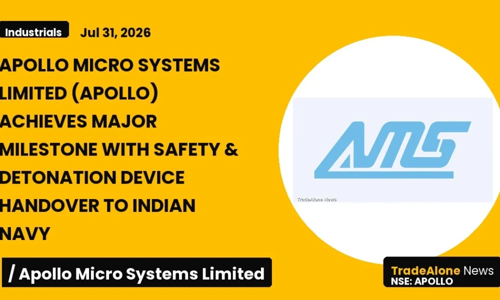 Apollo Micro Systems Limited Apollo Safety & Detonation Device Handover