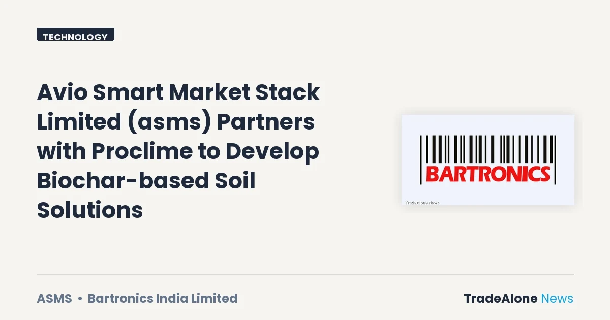 Avio Smart Market Stack Limited ASMS July 2026 Partnership
