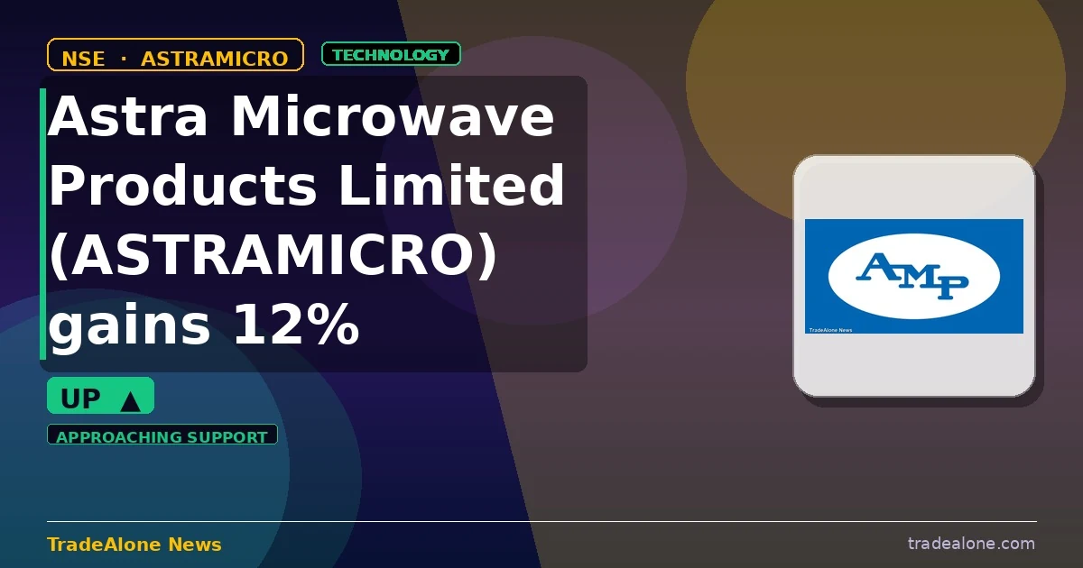 Astra Microwave Products Limited ASTRAMICRO gains 12% intraday