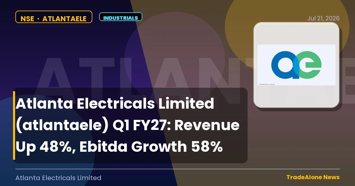 Atlanta Electricals Limited Atlantaele Q1 FY27 Results