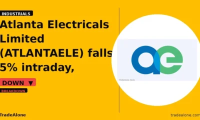 Atlanta Electricals Limited ATLANTAELE breaks below support