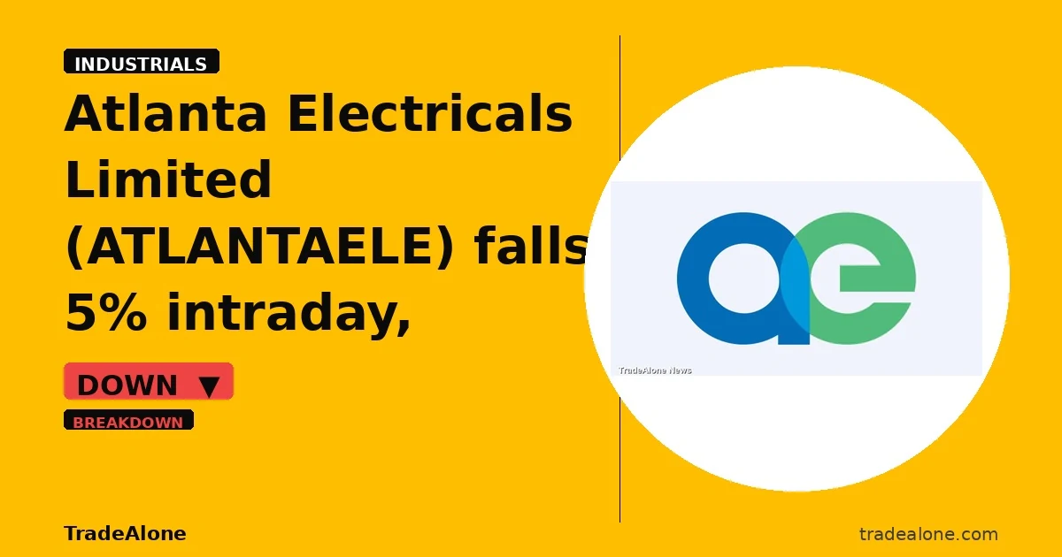 Atlanta Electricals Limited ATLANTAELE breaks below support