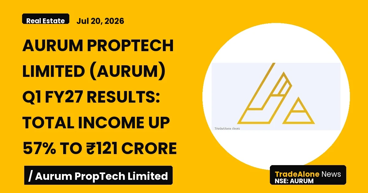Aurum Proptech Limited AURUM Q1 FY27 Results