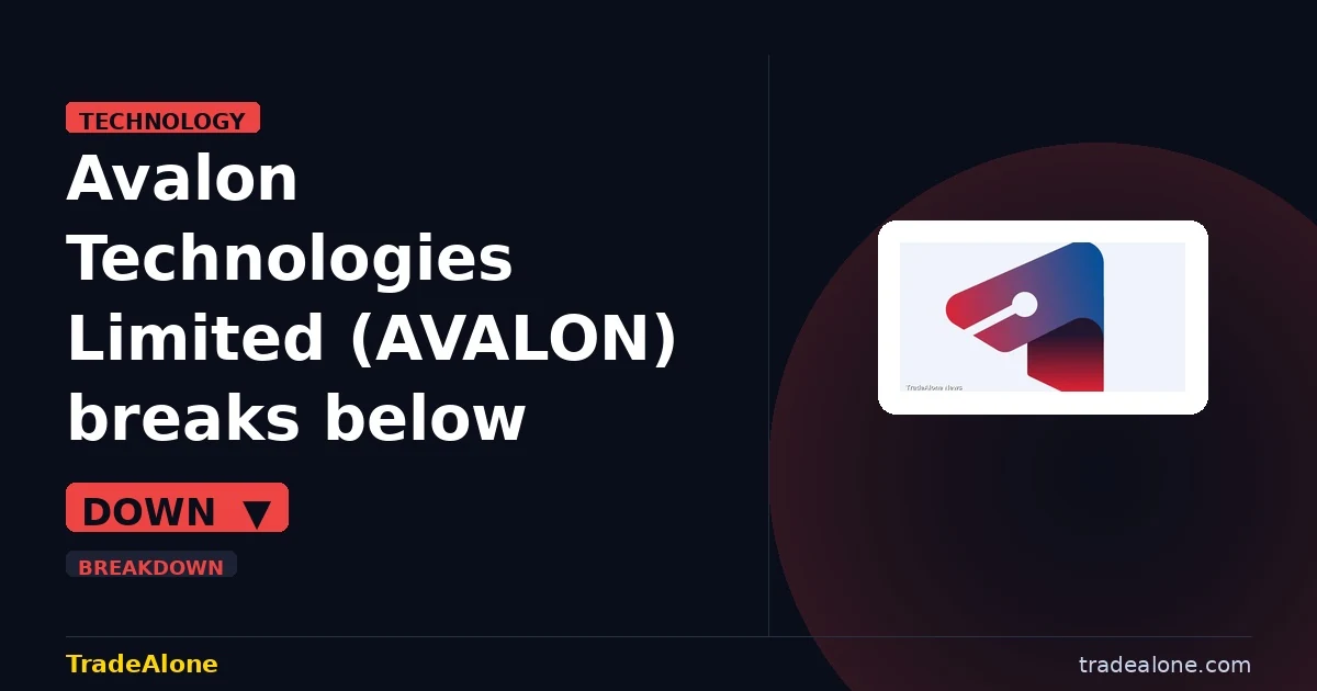 Avalon Technologies Limited AVALON breaks below support