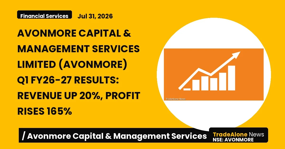 Avonmore Capital & Management Services Limited (avonmore) Q1 Fy26-27 Results