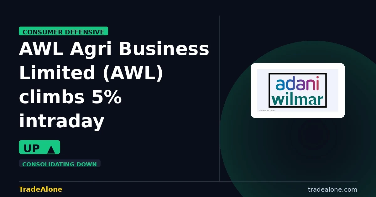 AWL Agri Business Limited AWL climbs 5% intraday