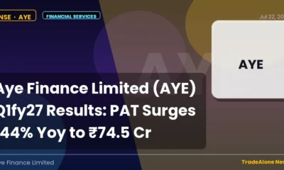 Aye Finance Limited AYE Q1fy27 Results