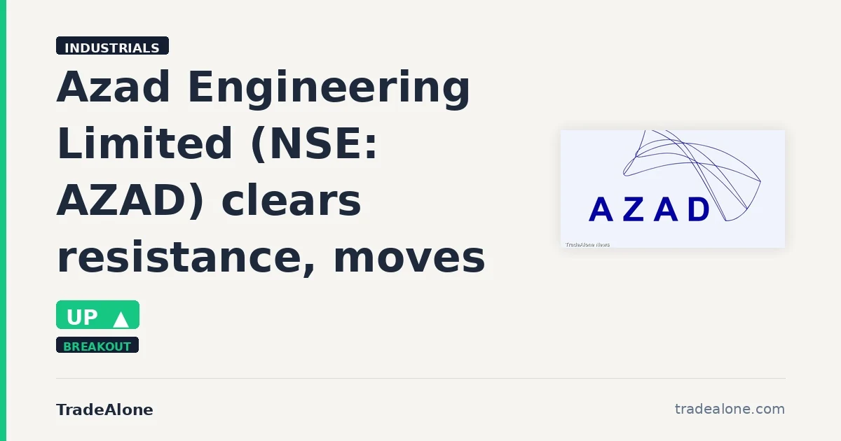 Azad Engineering Limited AZAD clears resistance