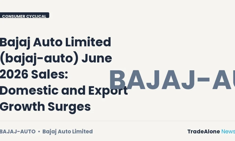 Bajaj Auto Limited Bajaj-auto June 2026 Sales
