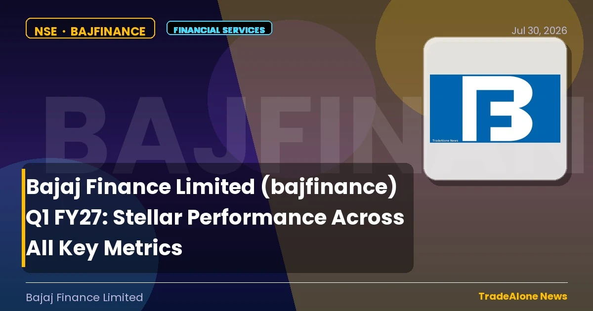 Bajaj Finance Limited Bajfinance Q1 FY27 Results