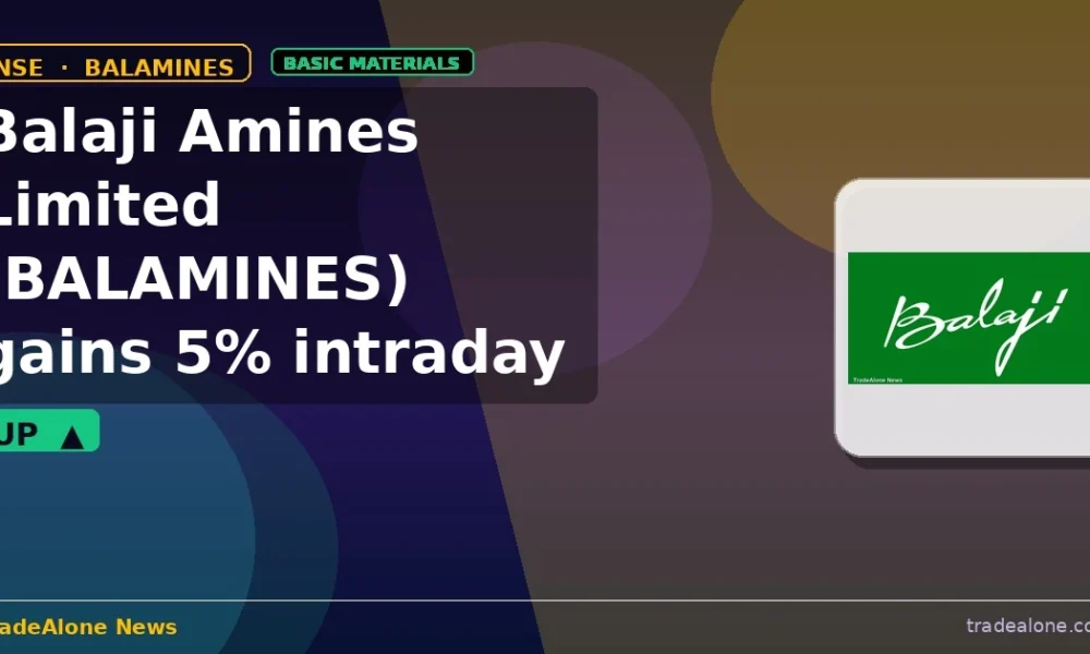 Balaji Amines Limited BALAMINES intraday gain