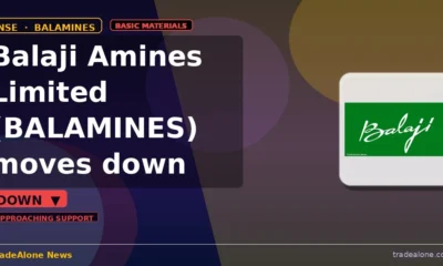 Balaji Amines Limited BALAMINES moves down 5% intraday