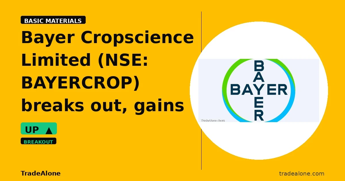 Bayer Cropscience Limited BAYERCROP breaks out