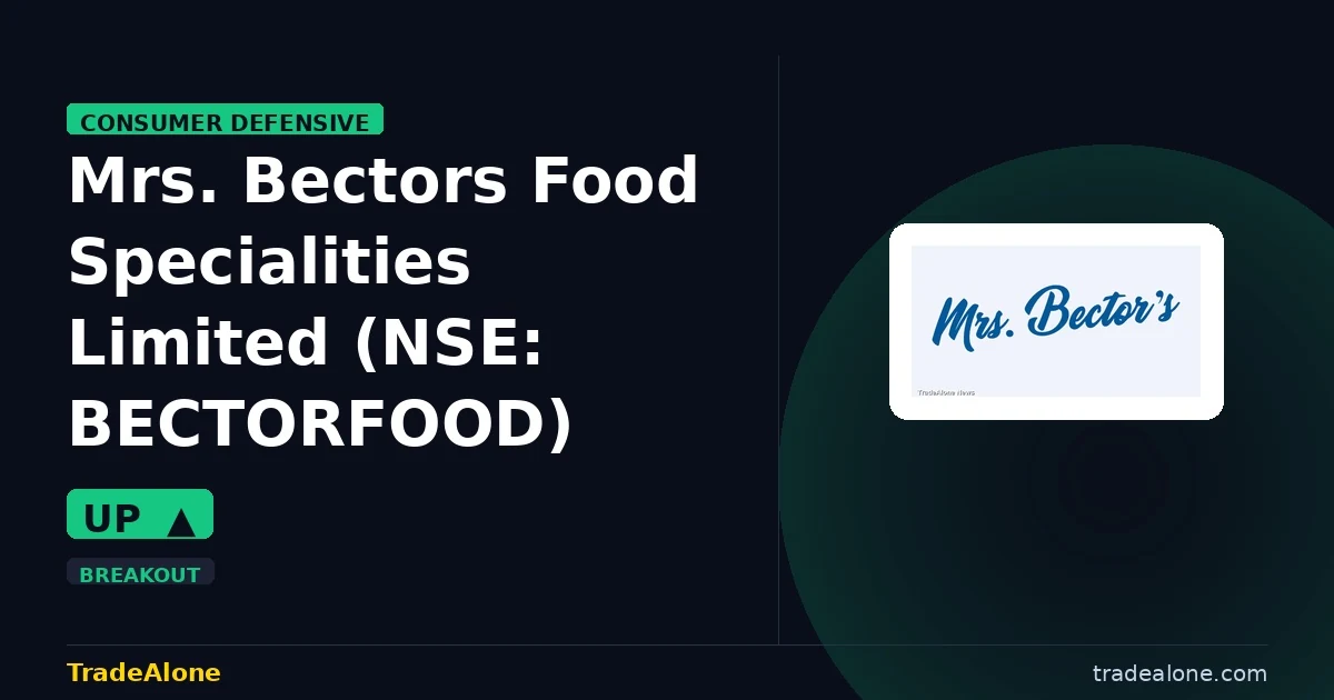 Mrs. Bectors Food Specialities Limited BECTORFOOD breakout