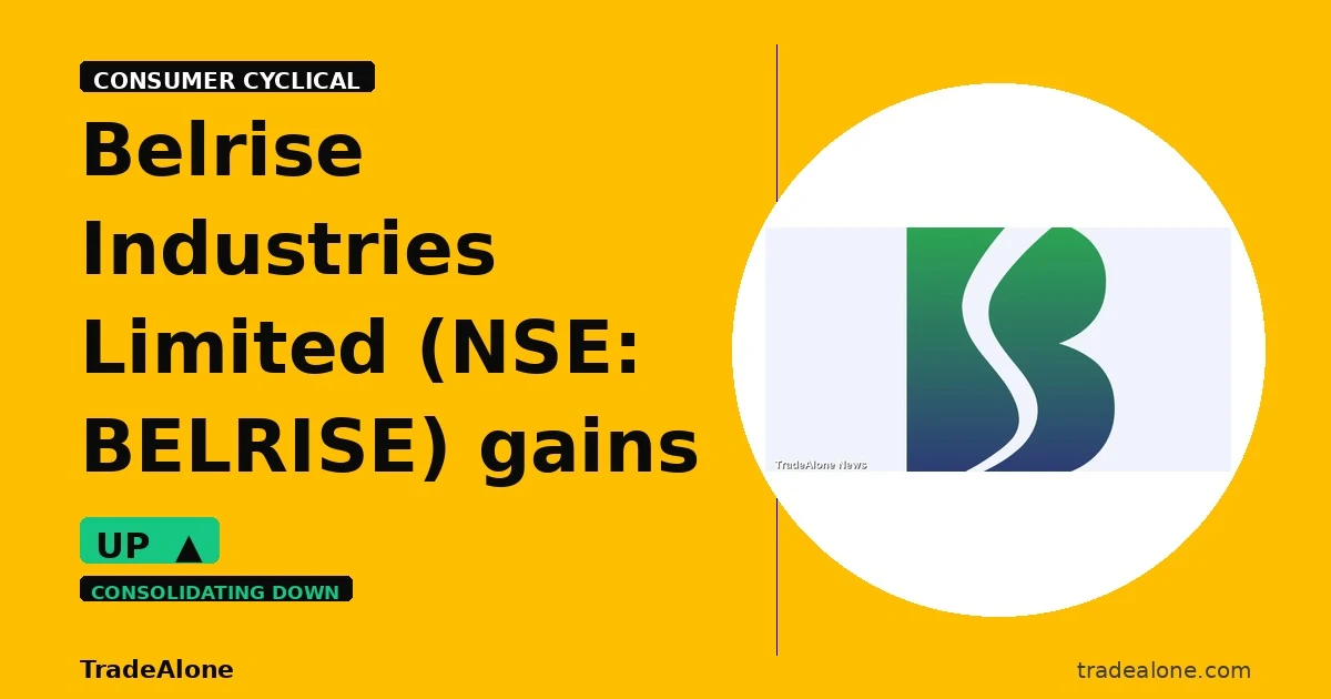 Belrise Industries Limited NSE BELRISE gains 5% intraday