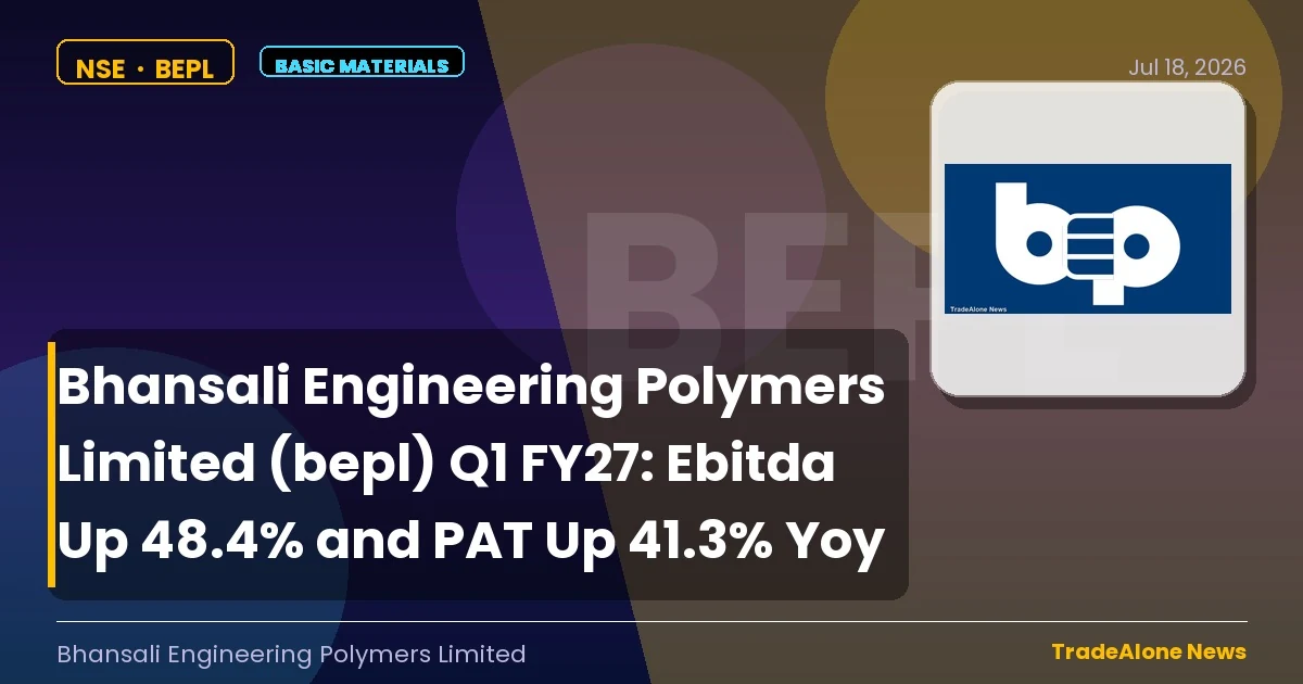 Bhansali Engineering Polymers Limited BEPL Q1 FY27 Results