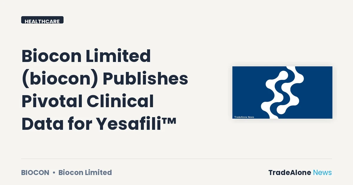Biocon Limited Biocon Pivotal Clinical Data