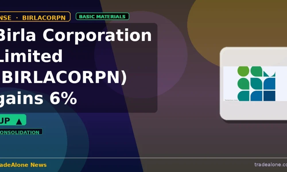 Birla Corporation Limited BIRLACORPN gains