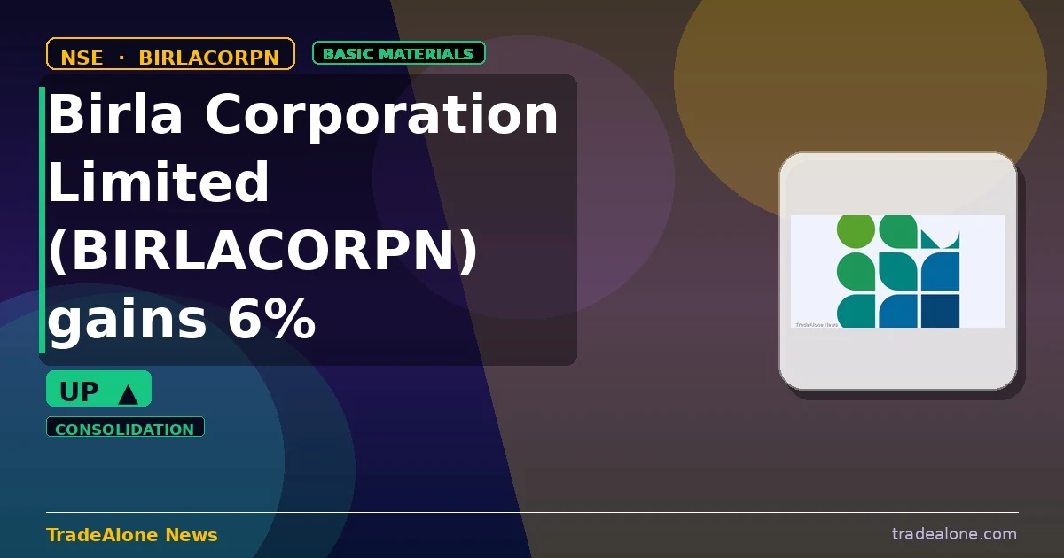 Birla Corporation Limited BIRLACORPN gains