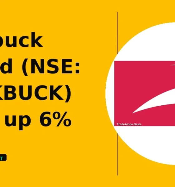 Blackbuck Limited NSE BLACKBUCK edges up 6% intraday