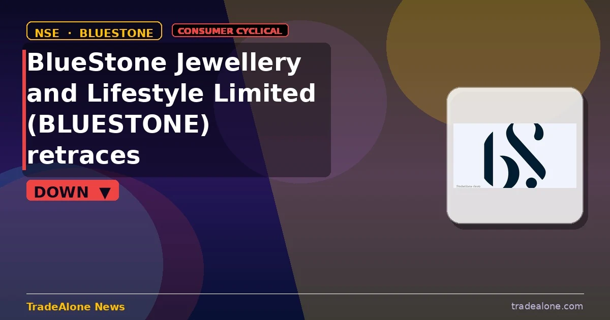 BlueStone Jewellery and Lifestyle Limited NSE: BLUESTONE pullback after breakout