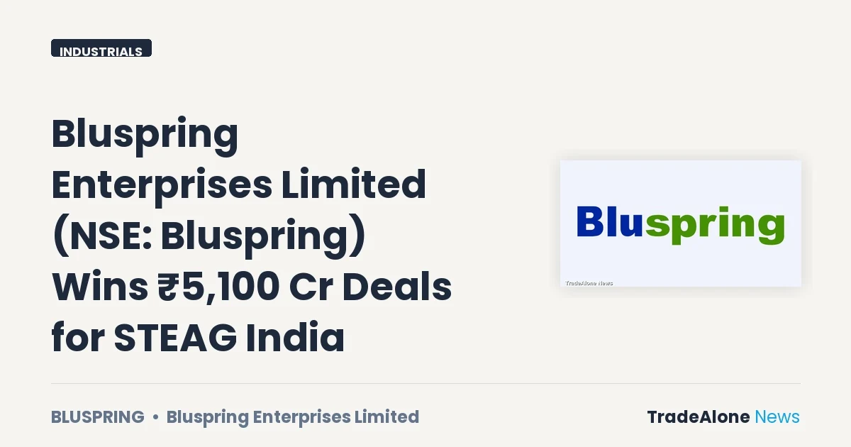 Bluspring Enterprises Limited NSE Bluspring Q2 FY26