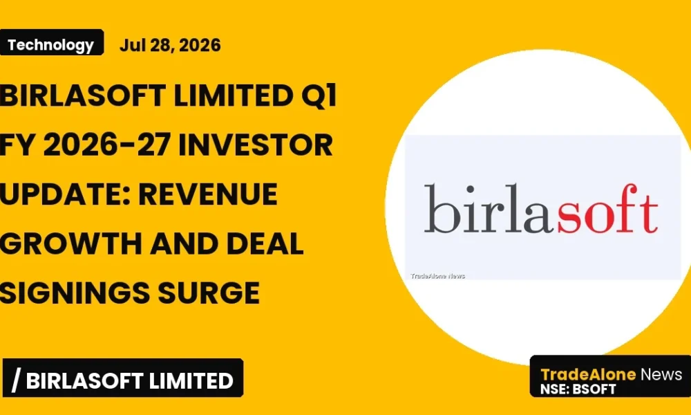 Birlasoft Limited BSOFT Q1 FY27 Results: Revenue Growth and Deal Signings Surge