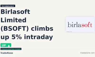 Birlasoft Limited BSOFT climbs up 5% intraday