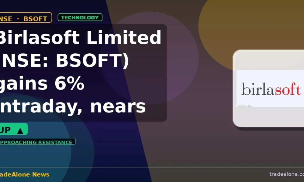 Birlasoft Limited NSE BSOFT gains 6% intraday