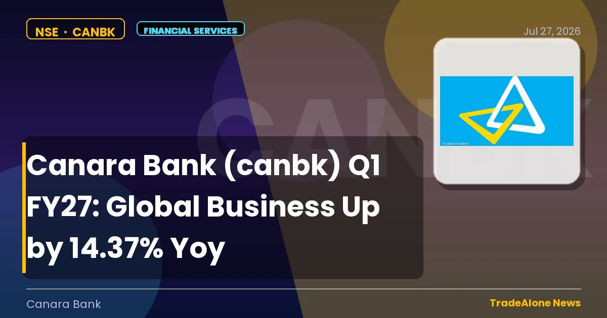 Canara Bank CANBK Q1 FY27 Results