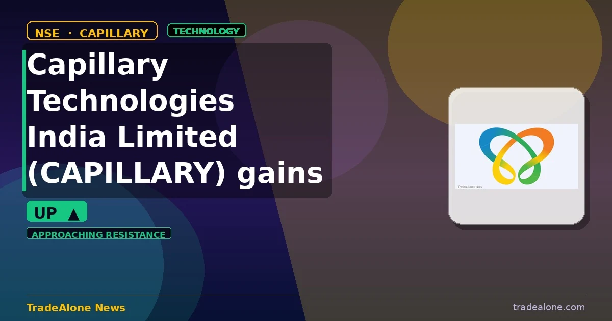 Capillary Technologies India Limited CAPILLARY gains 6% intraday