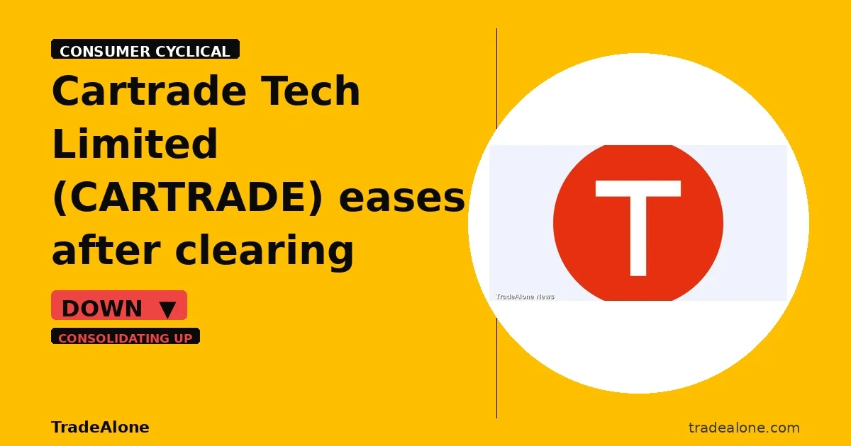 Cartrade Tech Limited CARTRADE pulls back from breakout highs